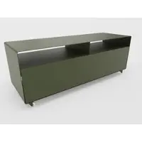 Müller möbelfabrikation R 109 Sideboard rollbar Transparentrollen Olivgrün (RAL 6003)