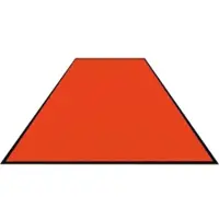 M&A Matting Schmutzfangmatte Colorstar, orange, waschbar, glatter Rücken 7460200300150-C09 , Maße (B x T): 200 x 300 cm