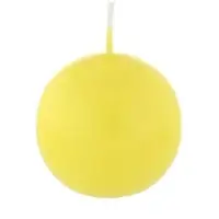 Kopschitz Kerzen Kugelkerzen Citron Zitrone, Ø 60 mm, 16 Stück, dt. Kerzen in RAL Kerzenqualität, Kein rußen und tropfen