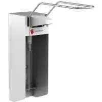 Gelzenleuchter Desinfektionsmittelspender UNI-PRO 10K XLW, Kunststoffpumpe 21051 , Aluminium-Gehäuse, weiß beschichtet, 1000 ml
