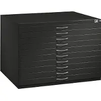 C+P Planschrank aus Stahl, für Formate bis DIN A1, 10 Schubladen