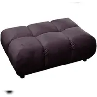 KAWOLA Polsterhocker VIVIEN Hockerbank Velvet purple