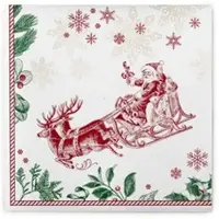 Mank Airlaid Serviette Tiemen, 40 x 40 cm, 50 Stück - - Weihnachten