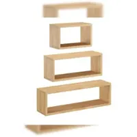 Erst-Holz Wandablage schwebender Nachttisch Regal Ablage aus Buche Länge wählbar V-90.84-53