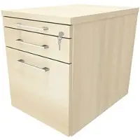 Fm Büromöbel Rollcontainer mit Hängeregister »Oldenburg« einheitliches Dekor braun, 43.4x54x60 cm