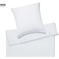 Elegante Bettwäsche Chelsea - 155x220 cm + 40x80 cmweiss