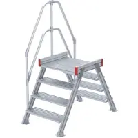 Euroline 512 Überstieg 60° 1000mm Stufenbreite 2x4 Stufen Alu gerieft