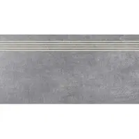 Multi Tahiti Treppenfliese hellgrau 30x60 cm matt DCKSE513.1