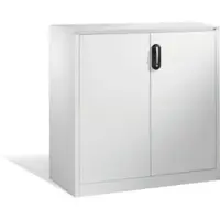 C+P Akten-Sideboard Acurado mit Drehtüren, 3 Ordnerhöhen, H1200xB1200xT500mm Front Lichtgrau Korpus Lichtgrau
