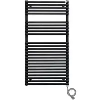 Zehnder Forma Spa elektrischer Handtuchwärmer, 1211x60x596 mm, Grau Aluminium, IP65