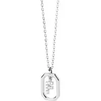 PDPaola PD PAOLA - Buchstabe ''F'' Halskette Mini - silber