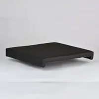 Lycce Bankauflage SCHWARZ Klemmkissen Sitzkissen zum fest klemmen mit 2 Leisten 40cm Klemmtiefe Kunstleder 100.000 Scheuertouren
