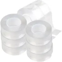 AGT 24m Doppelseitiges Nano-Klebeband, 2,5 cm Breite, Tragkraft 110 g/cm2
