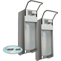 BODY PRODUCTS 2 Desinfektionsspender Alu 500 ml Euronorm - kurzer Hebel - Leerflasche