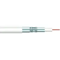 Sytronic 75100AKZ-3SF-100 - Koaxialkabel, Ø 6,8 mm, 120 dB, 100 m, weiß