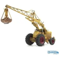 Artitec Fertigmodell Bischoff Polytrac mit Greifer gelb 387.378
