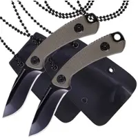 Semptec 2er-Set Mini-Survival-Messer mit Schutzhülle inkl. Halskette