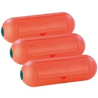 Revolt 3er-Set Wasserfeste Schutzkapseln für Stromstecker/Verlängerung, IP44