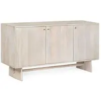 Bizzotto Sideboard Elisheva aus Mangoholz, skandinavisches Design, beige, 150 cm breit, mit 3 Türen