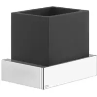 Gessi Rettangolo Accessoires Wand Glashalter, Becher schwarz, 20808