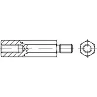 Industrial Quality Supplies Sechskantabstandsbolzen R 88086 M 5 x 80/ 10 Innen/Außengew. Stahl gal Zn