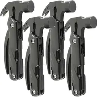 Semptec 4er-Set 12in1-Multitool-Mini-Hammer, Camping-Zubehör, inkl. Nylonhülle