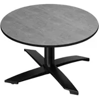 GGM Möbel CPTG | Bistro Loungetisch | Ø:H 60 x 39 cm | Beton / Aluminium Schwarz | Klappbar/ Zusatzgewicht