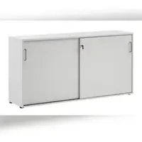 MÖBELPARTNER Schiebetürenschrank Hippo | Small | HxBxT 84x160x40 cm |Lichtgrau von PROREGAL