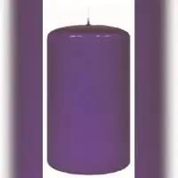 Kopschitz Kerzen 4er Adventskerzen, Adventskranz Kerzen Set Lila 6 x Ø 5 cm