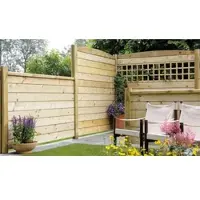 Meingartenversand.de Rankgitter 180 x 42,5 x 2,8 cm – aus druckimprägniertem Holz, grün – optischer Holzsteckzaun – idealer Sichtschutzzaun für Garten