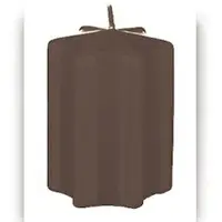 Kopschitz Kerzen Kerzen 4er Set Sternkerzen Adventskerzen, Adventskranz Mocca, 100 x 60 mm, 4 Stück (1 Set)