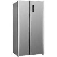 Respekta Side by Side Kühlschrank Gefrierkombi 505 L No Frost Inox Look 178 cm
