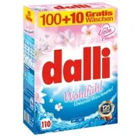 Dalli Waschmittel Wohlfühl, Pulver, 110 WL 528479 , 1 Packung = 7,15 kg, für ca. 110 Waschladungen