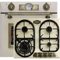 Kaiser Herd-set / Elektro Einbau Backofen EH 6355 ElfEm 67L + KG 6325 ElfEm Gaskochfeld 60cm