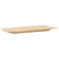 Verive Pappteller eckig, braun, 7 x 14 cm 400951 , 1 Karton = 12 Packungen à 250 Stück