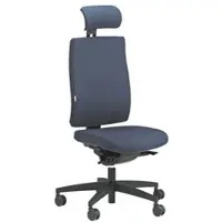 ORIGINAL STEIFENSAND Bürostuhl »Ceto Comfort« ohne Armlehnen mit Schukra-System mit Kopfstütze blau
