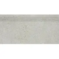Rako Piazzetta Treppenfliese hellgrau 30x60 cm matt DCPSE788.1