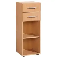 Geramöbel Aktenregal mit 2 Schubladen »New York« schmal 3 OH braun, 40x110.4x42 cm