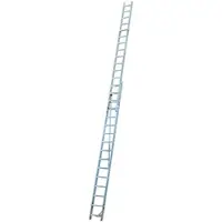 Krause Corda Seilzug-Leiter,Alu Anlegeleiter, Schiebeleiter, 2x16 Sprossen, Läng...