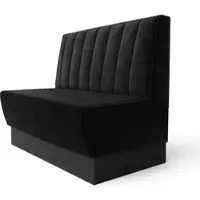 GGM Möbel Meyer S | Gastrobank | B:H 120 x 100 cm | Schwarz | Gestreift| Samt