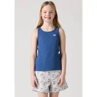 Levi's Ripptanktop KIDS "LVG MEET AND GREET RIBBED TANK", Mädchen, Gr. 8 (128), blau (true navy), Obermaterial: 95% Baumwolle, 5% Elasthan, Rundhals, Tops Ripptanktop, for GIRLS