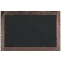 BI-Office Kreidetafel - 100 x 70 cm - Nicht-magnetische Oberfläche, Holzrahmen im rustikalem Design