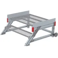 Euroline 514 Anstieg 45° 1000mm Stufenbreite 2 Stufen Stahl Gitterrost