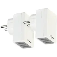 Revolt 2er-Set kompakte 3-Port-USB-Wandnetzteile mit Smart-Power-Technologie