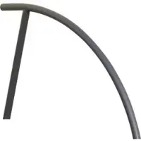 SCHAKE Anlehnbügel Stahlrohr Ø48mm, Gesamtbreite: ca 1400mm Höhe Überflur: ca. 850mm feuerverzinkt