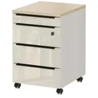 Möbel Kraft Rollcontainer Arlau , beige , Maße (cm): B: 42 H: 63 T: 60.0