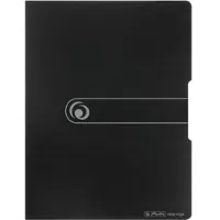 Herlitz Sichtbuch PP A4 20 Hüllen schwarz opak to go Packung mit 10 Stück