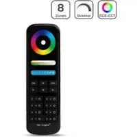 Longlife LED MiBoxer RGB+CCT Fernbedienung 8 Zonen Dimmen Schalten Farbsteuerung FUT089 - Far...