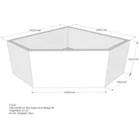 LDG förlag Badewannenträger passend für Riho Austin 145 × 145 × 48 cm