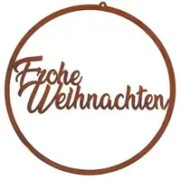 Buttinette Rost-Ring "Frohe Weihnachten", 35 cm Ø